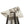Square Pyramid Flame Patio Heater in Hammered Platinum