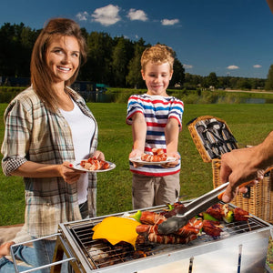 Stainless Steel Foldaway Charcoal Grill