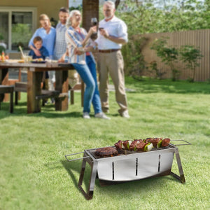 Stainless Steel Foldaway Charcoal Grill
