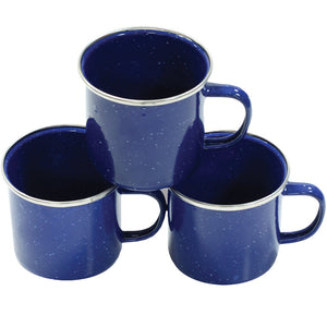 Stansport Deluxe 24-Piece Enamel Camping Tableware Set