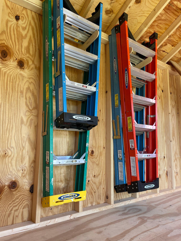 Step Ladder Organizer, Shed Storage System, Yard Tool Organizer, Garden tool rack, Shed Tool Rack - TRAPSKI, LLC