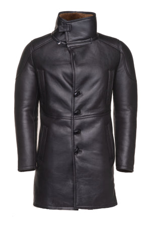 Real Shearling Trench Coat Inspired by Ryan Gosling’s Blade Runner 2049