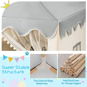 Kids Large Play Castle Fairy Tent with Mat