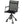 Folding Swivel Patio Chair with 4 Adjustable Leg