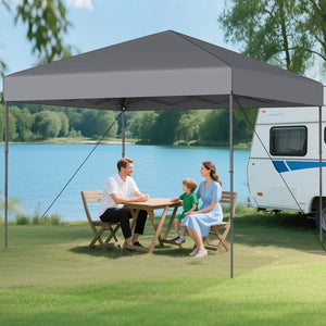 10 X 10 Feet Pop up Canopy Tent with Portable Carrying Bag and 8 Stakes