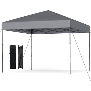 10 X 10 Feet Pop up Canopy Tent with Portable Carrying Bag and 8 Stakes