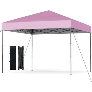 10 X 10 Feet Pop up Canopy Tent with Portable Carrying Bag and 8 Stakes