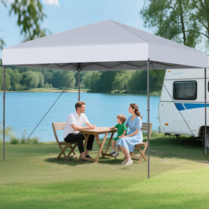 10 X 10 Feet Pop up Canopy Tent with Portable Carrying Bag and 8 Stakes