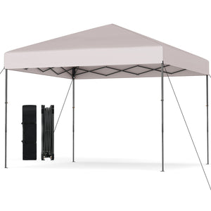 10 X 10 Feet Pop up Canopy Tent with Portable Carrying Bag and 8 Stakes