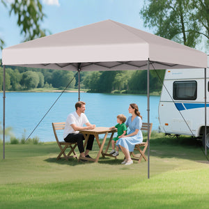 10 X 10 Feet Pop up Canopy Tent with Portable Carrying Bag and 8 Stakes