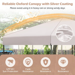 10 X 10 Feet Pop up Canopy Tent with Portable Carrying Bag and 8 Stakes