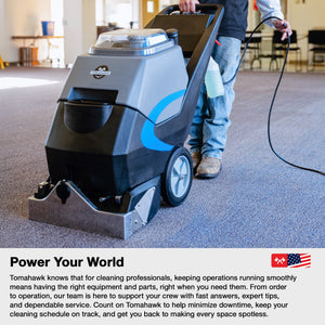 3-in-1 Commercial Carpet Extractor Cleaner, 18” Width, 9 Gallon Dual Tanks, Dual 1000W Motors for Hotels, Offices & Upholstery - TRAPSKI