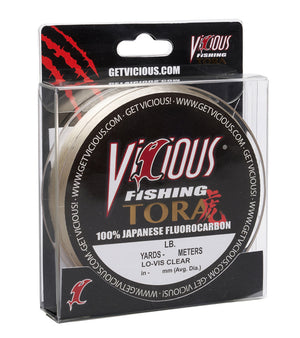 Vicious Tora 100% Japanese Fluorocarbon - 8 Lb Test