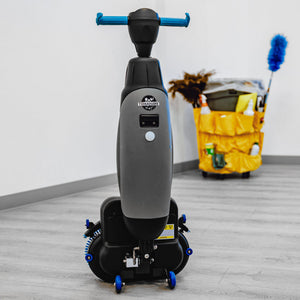 Electric Floor Scrubber Cleaner with 18” Power Mop Brushes Cordless 36V Battery Powered - TRAPSKI