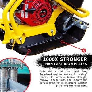 5.5 HP Honda Vibratory Plate Compactor for Asphalt Aggregate Soil Compaction - TRAPSKI