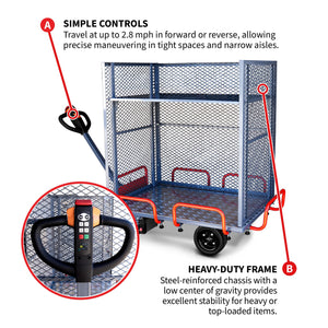 Powered Stock Picker 400kg Capacity for Warehouses, Shops & Material Handling