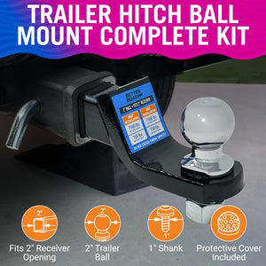 Boat Trailer Hitch Ball Mount 2 Inch