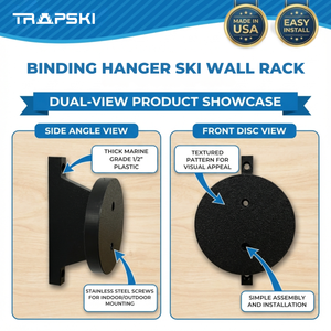 Wall Ski Racks | Binding Wall Hanging Rack | Made in USA