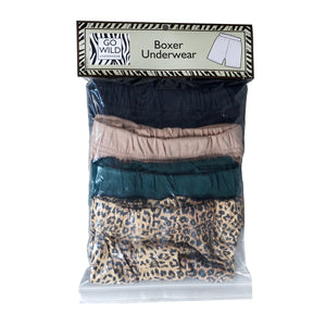 Leopard Boxer Shorts 4 Pack for Men