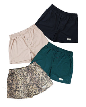 Leopard Boxer Shorts 4 Pack for Men