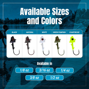 Reaction Tackle 97% Pure Tungsten Swimbait Jig with Realistic Fish Head- 5-PACK - New
