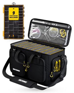 Beyond Fishing Hauler Tackle Bags  With or Without Tackle Box Available in Medium, Large, and Extra-Large