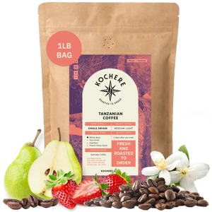 Kochere Coffee Tanzanian Mbeya AB Medium-Light Roast - Pear, Floral, Jasmine Notes