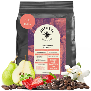 Kochere Coffee Tanzanian Mbeya AB Medium-Light Roast - Pear, Floral, Jasmine Notes