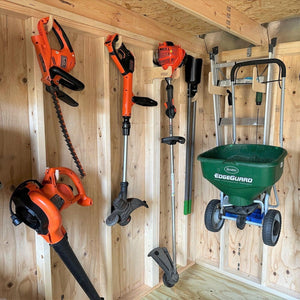 Miscellaneous Organizer Hook, Storage shed, Yard Shed Organization System, Yard Tool Rack - TRAPSKI, LLC