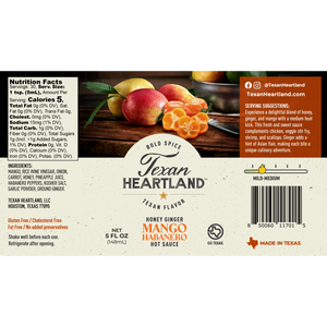 Honey Ginger Mango Habanero Hot Sauce