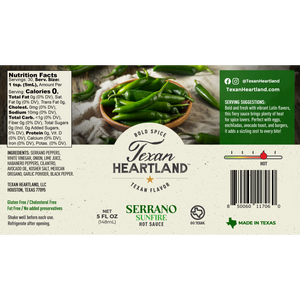 Serrano Sunfire Hot Sauce