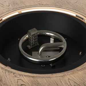 Thatcher Driftwood Round Aluminum LPG Fire Pit