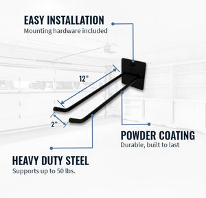 Tool Max Wall Hook | Heavy-Duty | Holds 50 lbs