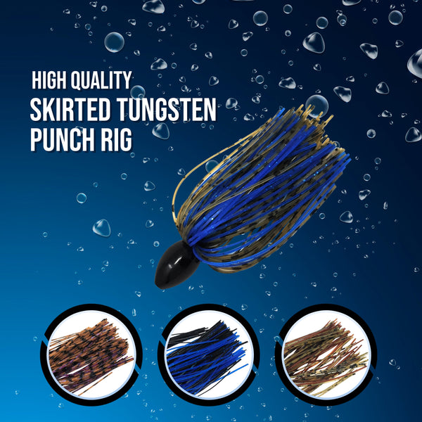 Reaction Tackle Tungsten Punch Rig/Punch Weight with Skirt