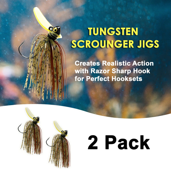 Reaction Tackle Tungsten Scrounger Jigs (2-Pack)