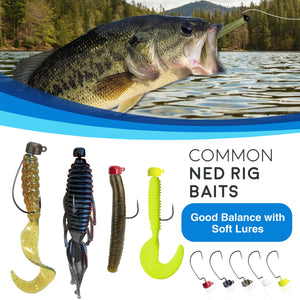 Reaction Tackle Tungsten Ned Rig-Shroom Jigs (5-Pack)