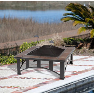 Tuscan Tile Square Fire Pit
