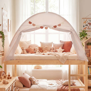 Twin Size Indoor Canopy Tent for Kids with 2 Window and Suits 3+