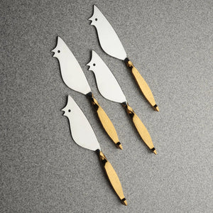 TWISTED URBAN RATONCITO CHEESE SPREADER/KNIFE 4 PC. SET