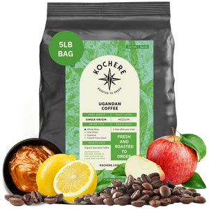 Kochere Coffee Ugandan Sipi Falls Single Origin, Organic Medium Roast - Raisin, Fig, Brown Sugar Notes