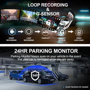 Rexing V1P Max 4K UHD Dual Channel Dash Cam 4K 3840×2160 Front + 1080p Rear with Wi-Fi and GPS