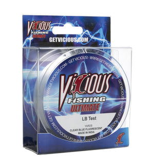 Vicious Ultimate Clear-Blue Fluorescent Mono - 30 Lb Test