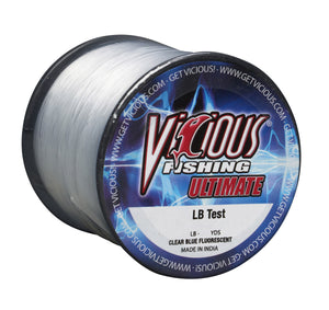 Vicious Ultimate Clear-Blue Fluorescent Mono - 25 Lb Test