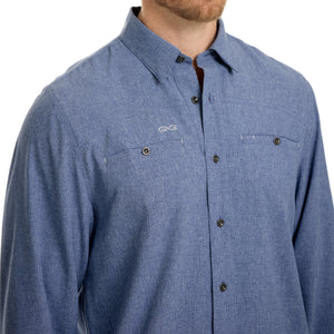 Indigo Maverick Shirt | Long Sleeve