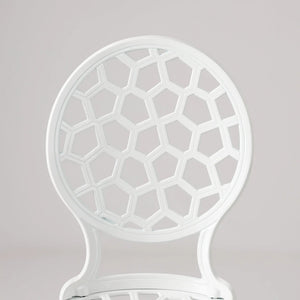 Vashon Aluminum 3-piece Bistro Set in White