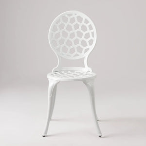 Vashon Aluminum 3-piece Bistro Set in White