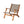 Vega Acacia Outdoor Chair in Diamond-Weave Wicker