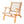 Vega Natural Stain Outdoor Chair in Ecru Cording