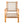 Vega Natural Stain Outdoor Chair in Ecru Cording
