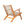 Vega Natural Stain Outdoor Chair in Ecru Cording